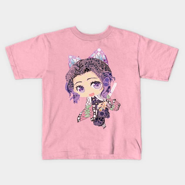 puntillismo de anime 3 Kids T-Shirt by MCBZ